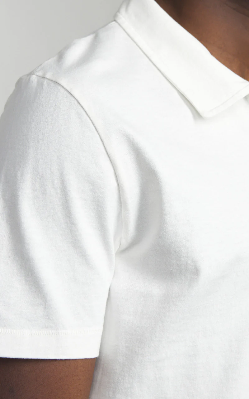 Merz b. Schwanen POLO01 Polo Tee White - Image 4