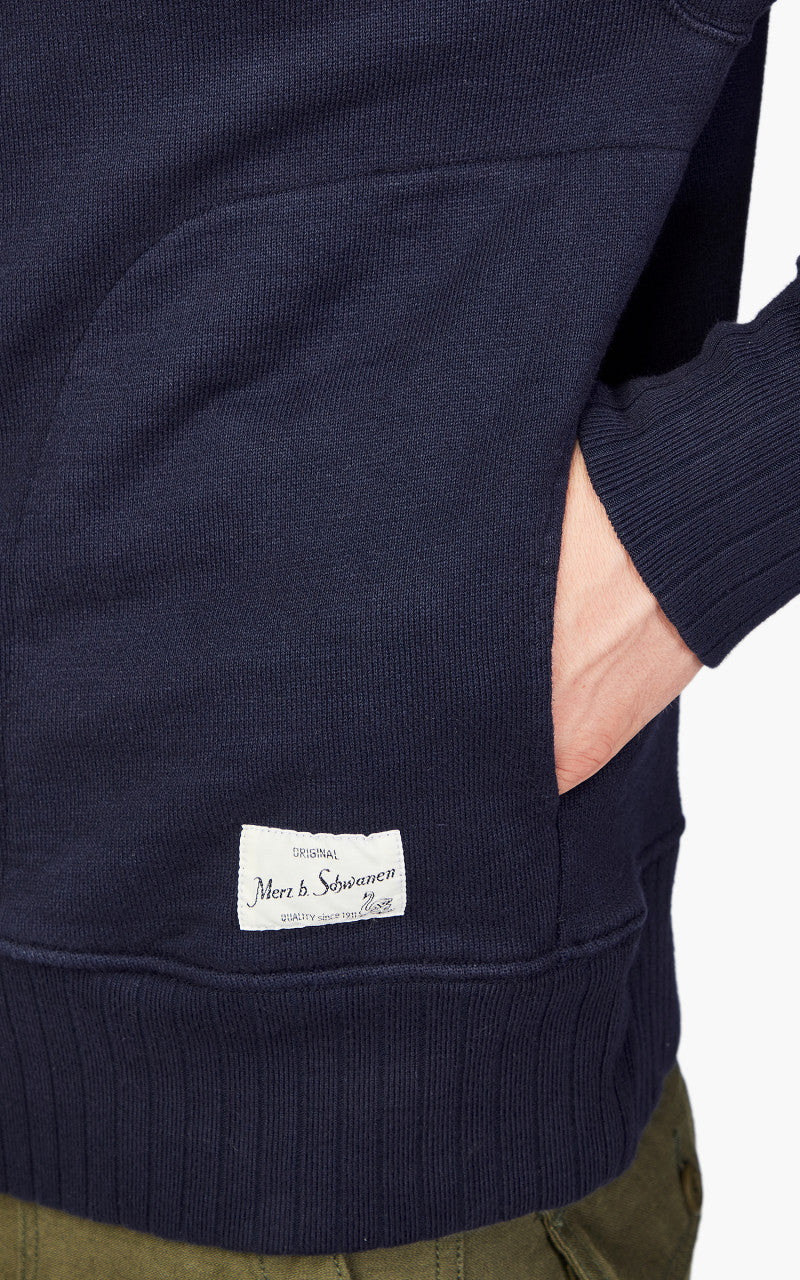 Merz b. Schwanen RFHD01 Hoodie Dark Navy - Image 7