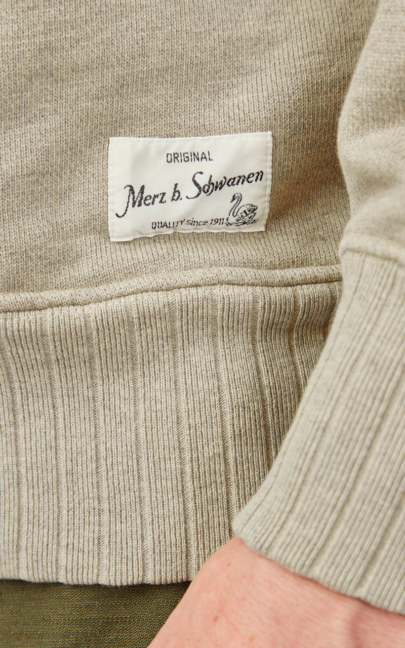 Merz b. Schwanen RFHD01 Hoodie Grey Melange Vintage - Image 7