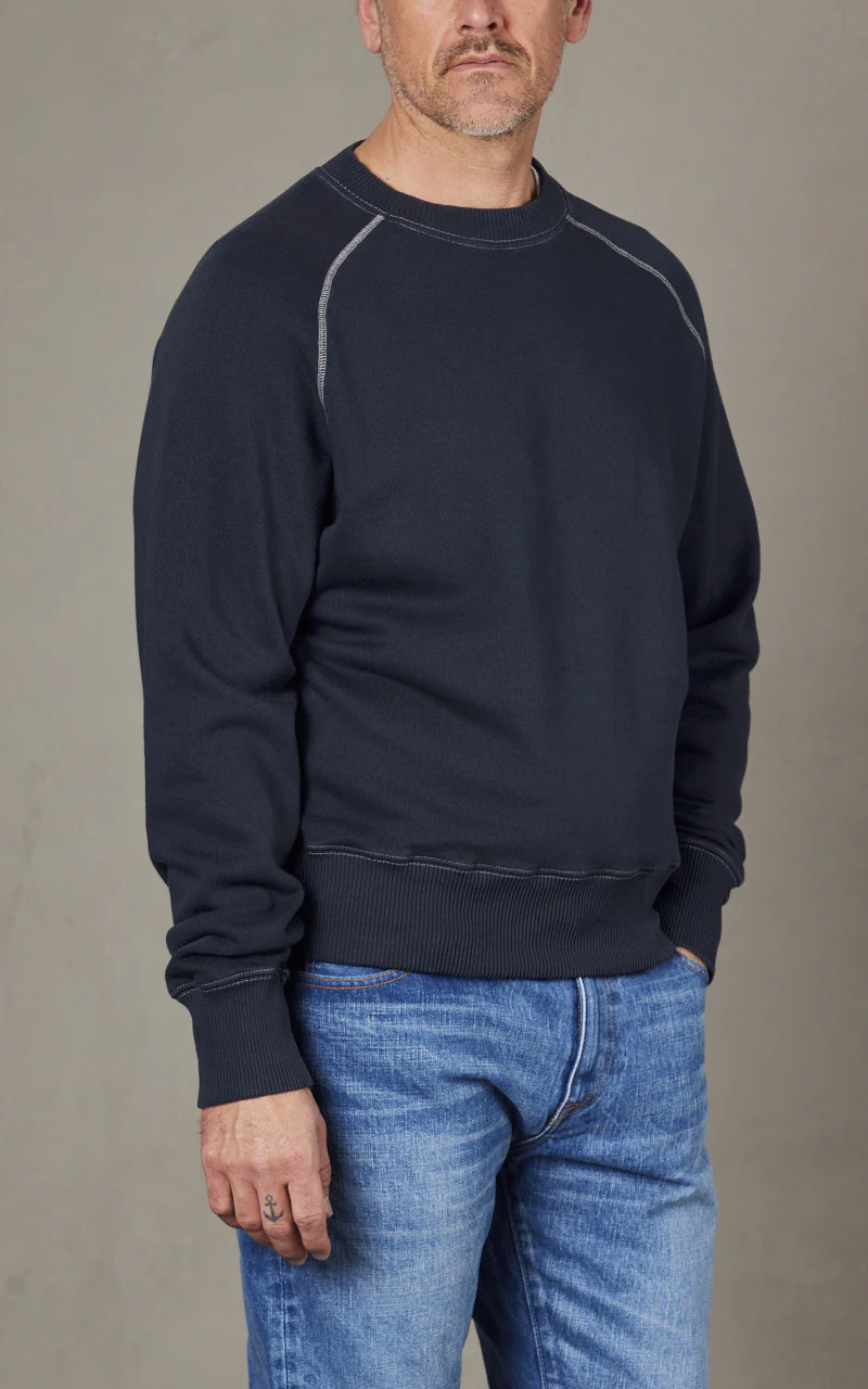 Merz b. Schwanen RGSW01 Sweatshirt Denim Blue - Image 3