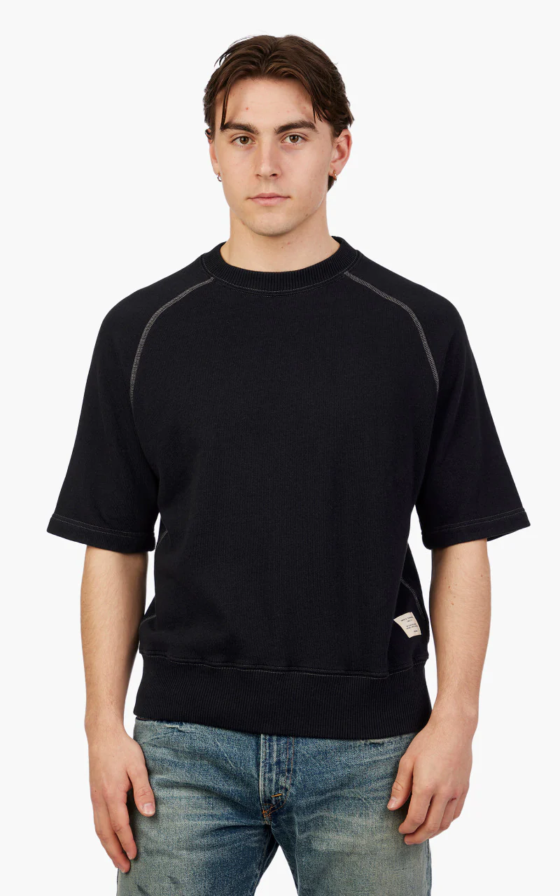 Merz b. Schwanen RGSW02 Sweatshirt Short Sleeve Charcoal - Image 4