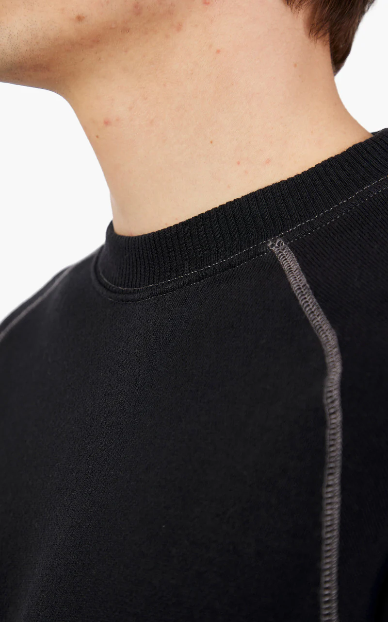 Merz b. Schwanen RGSW02 Sweatshirt Short Sleeve Charcoal - Image 7