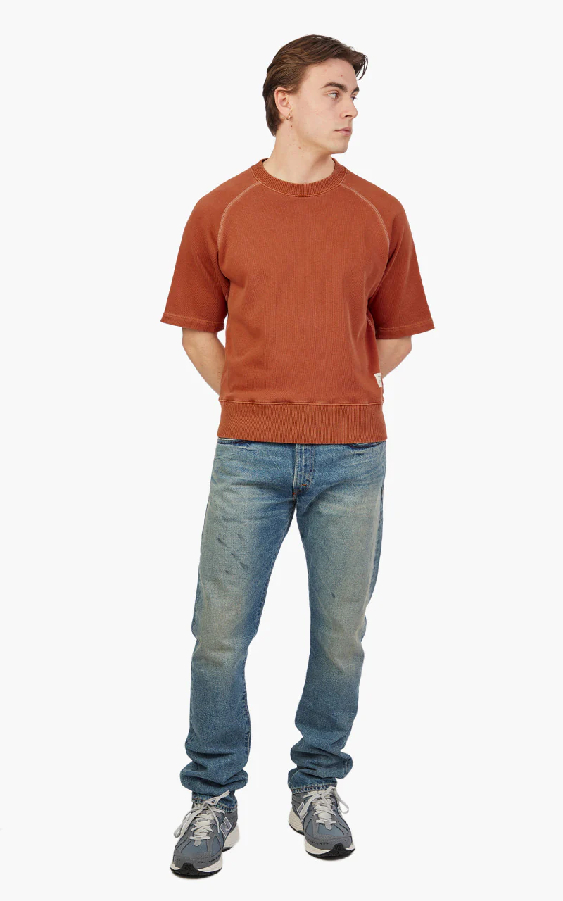 Merz b. Schwanen RGSW02 Sweatshirt Short Sleeve Teak - Image 2