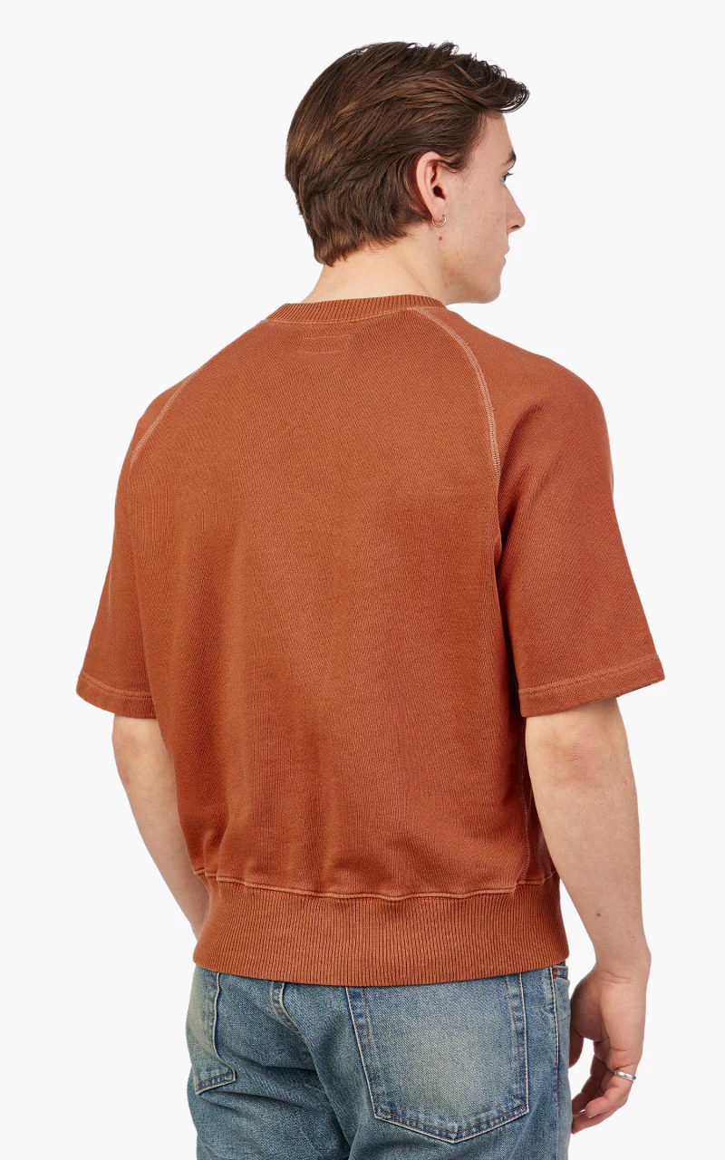 Merz b. Schwanen RGSW02 Sweatshirt Short Sleeve Teak - Image 5