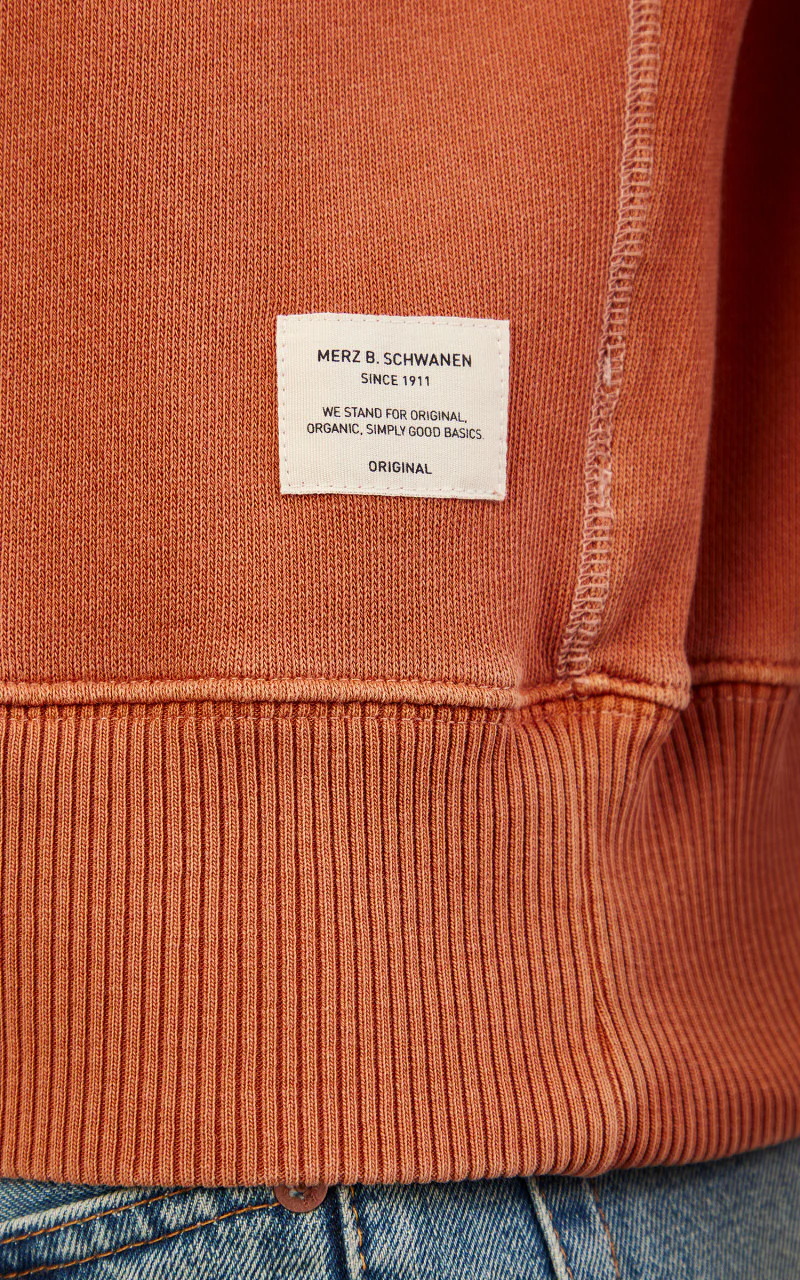 Merz b. Schwanen RGSW02 Sweatshirt Short Sleeve Teak - Image 6