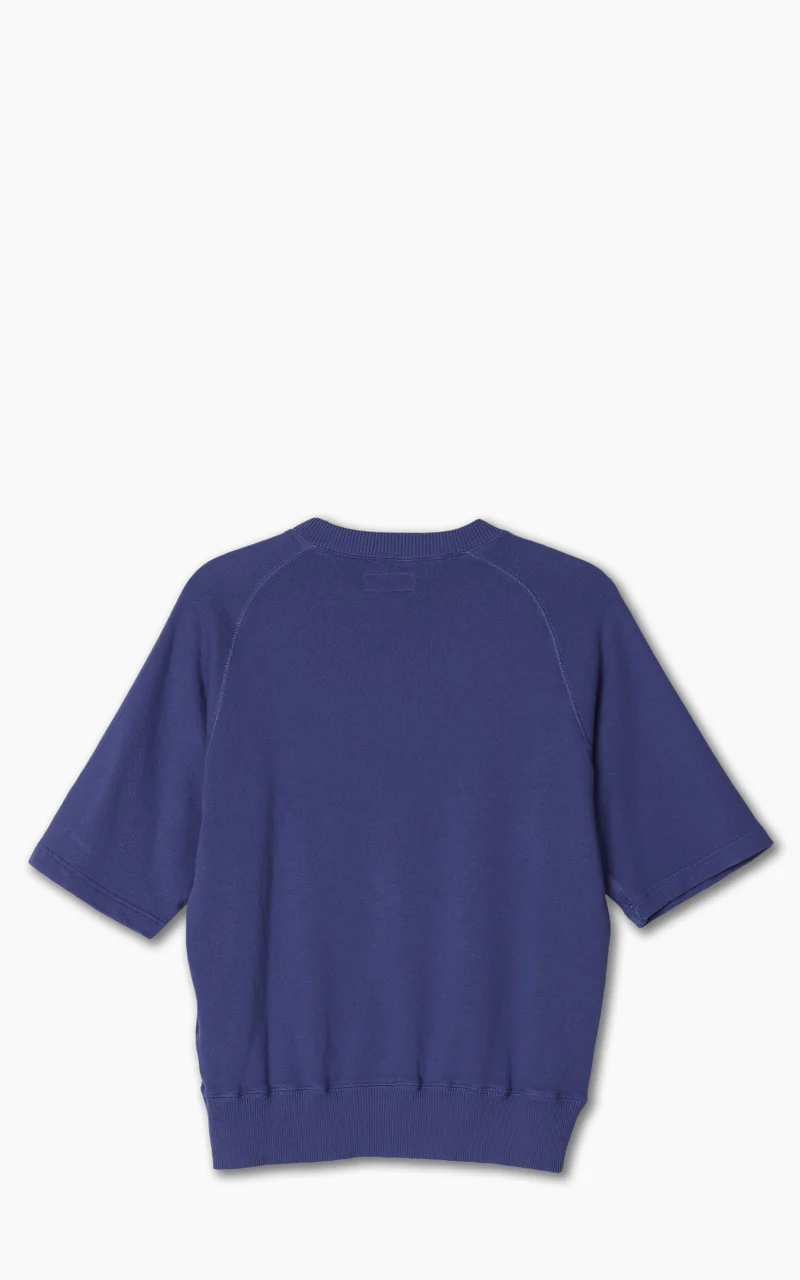 Merz b. Schwanen RGSW02 Sweatshirt Short Sleeve Vintage Blue - Image 7