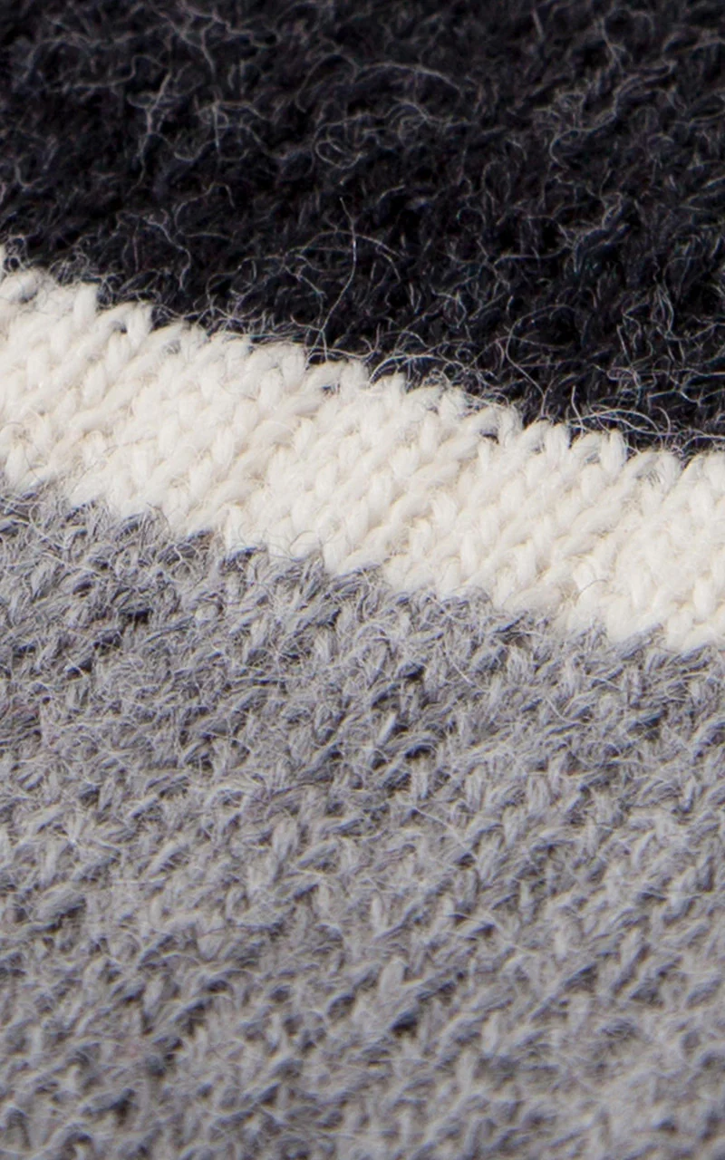 Merz b. Schwanen S73 Retro Sport Socks Greymelange/Nature - Image 3