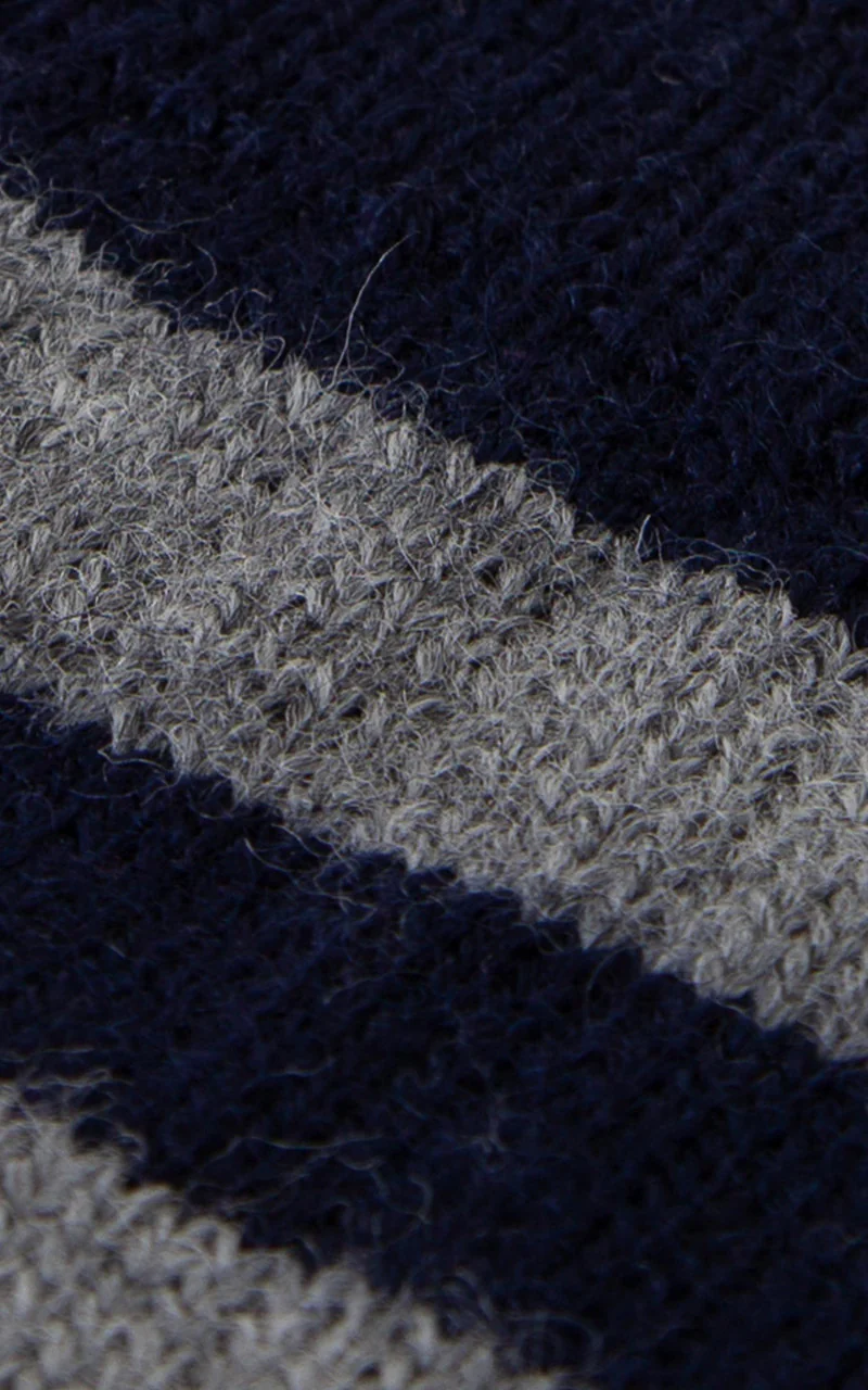 Merz b. Schwanen S76 Ringel Socks Ink/Grey Melange - Image 3