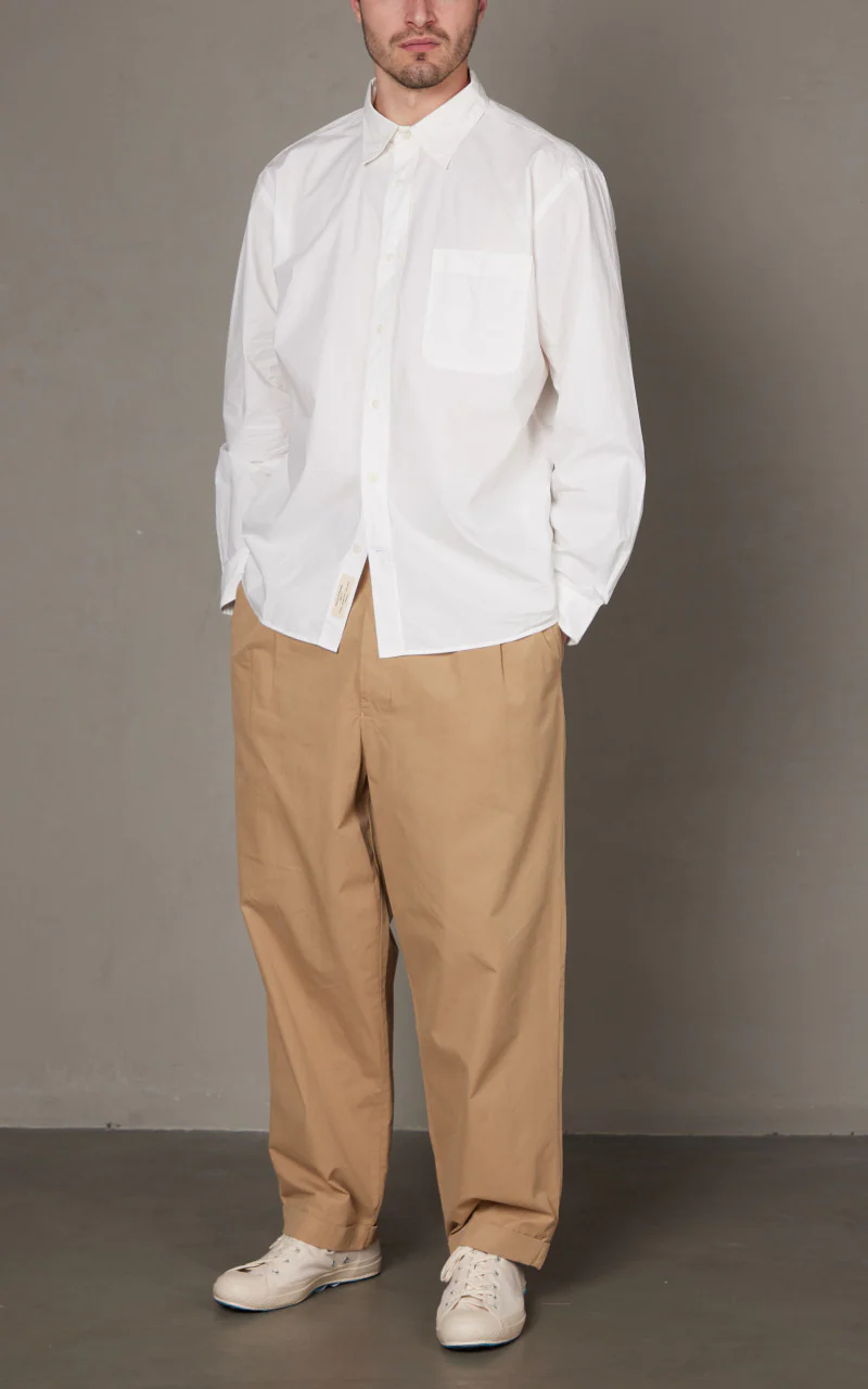 Merz b. Schwanen SHIRT01 Relaxed Fit Shirt White - Image 2
