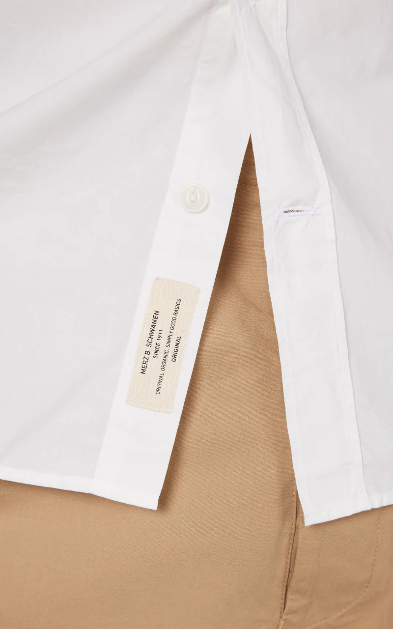 Merz b. Schwanen SHIRT01 Relaxed Fit Shirt White - Image 5