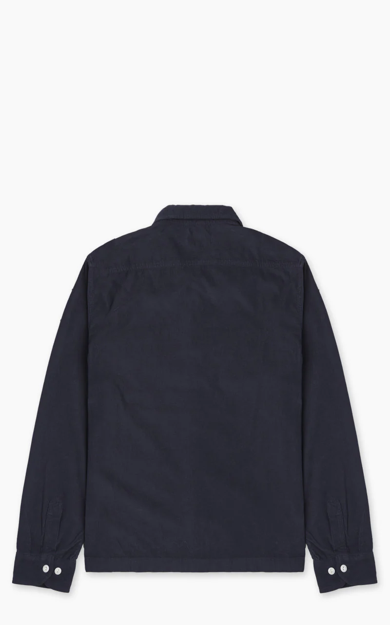 Merz b. Schwanen SHIRT06LC Corduroy Shirt Night Blue - Image 6