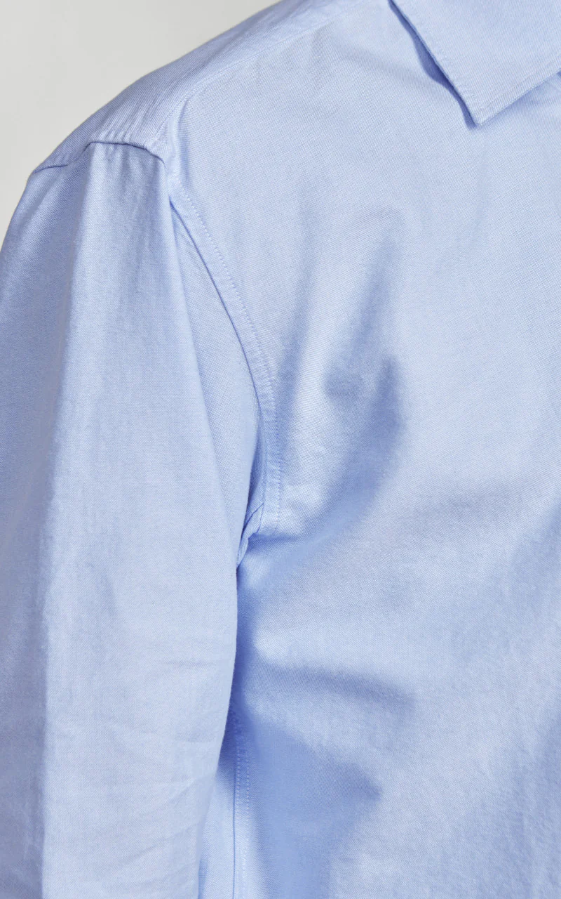 Merz b. Schwanen SHIRT11OX Oxford Shirt Light Blue - Image 5