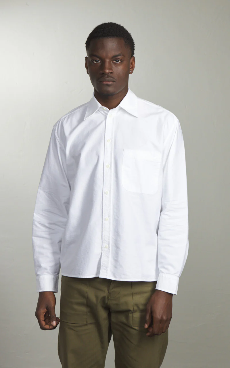 Merz b. Schwanen SHIRT11OX Oxford Shirt White - Image 2