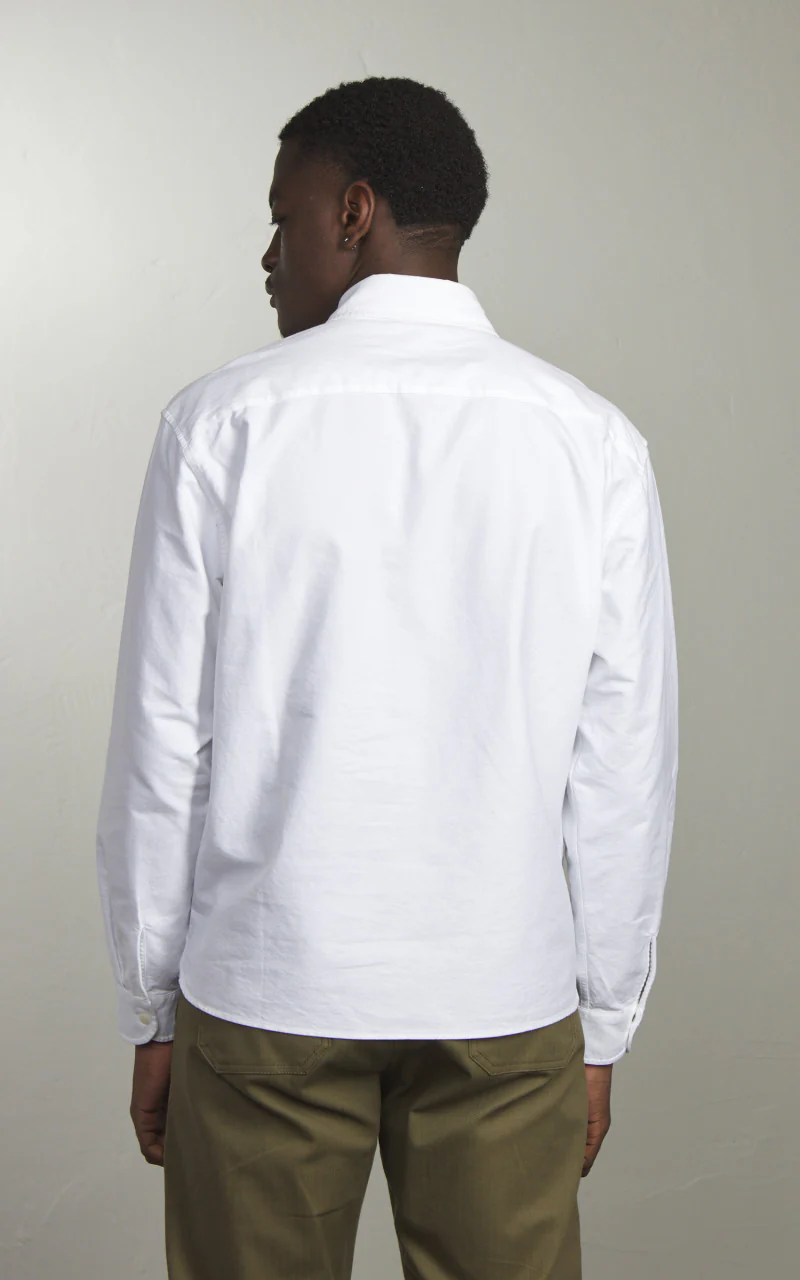 Merz b. Schwanen SHIRT11OX Oxford Shirt White - Image 3
