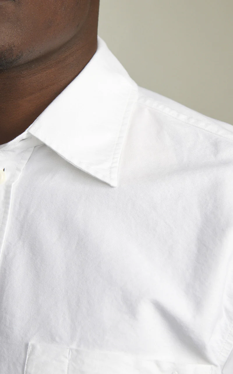 Merz b. Schwanen SHIRT11OX Oxford Shirt White - Image 4