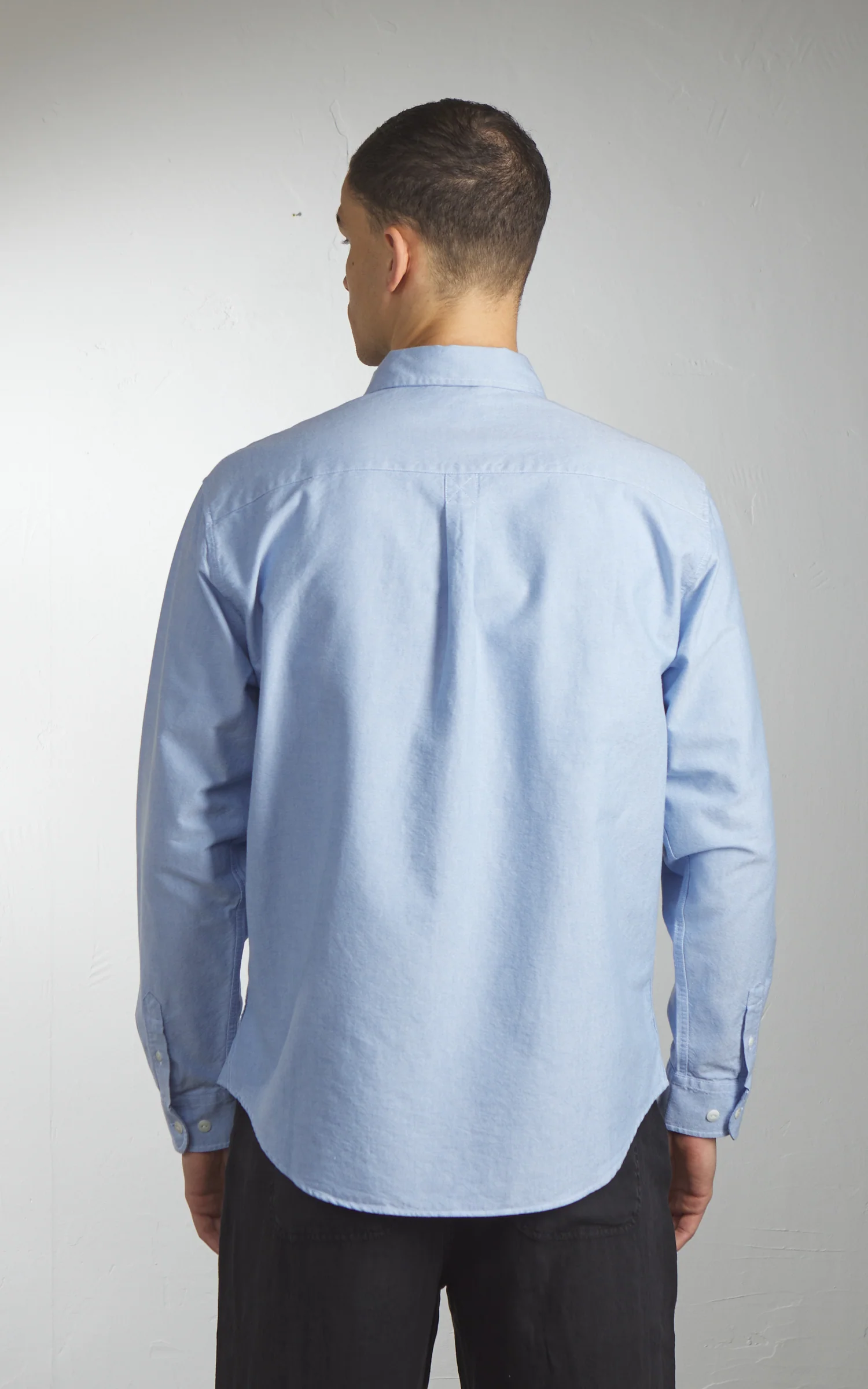 Merz b. Schwanen SHIRT19OX Oxford Shirt Light Blue - Image 6