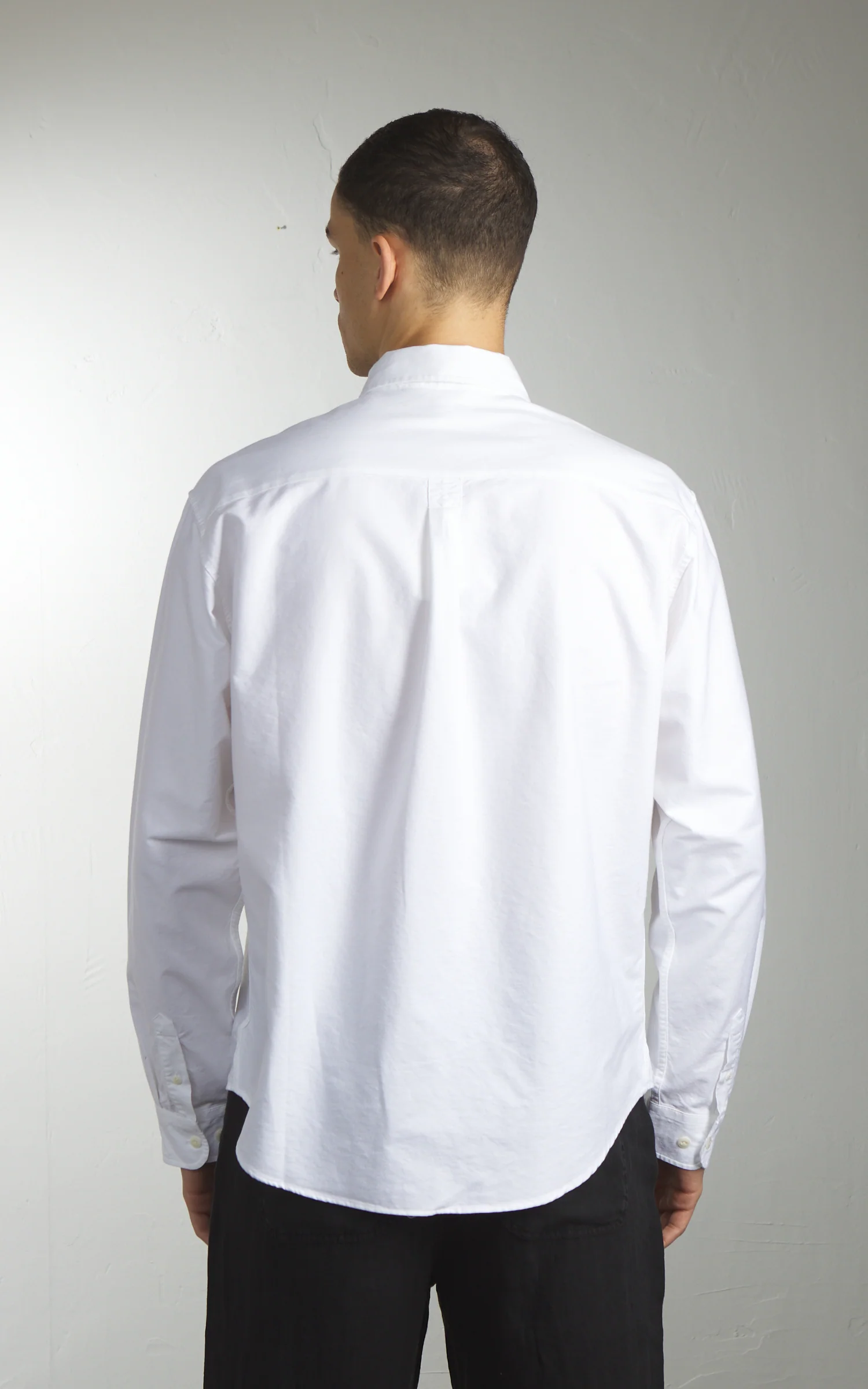 Merz b. Schwanen SHIRT19OX Oxford Shirt White - Image 5