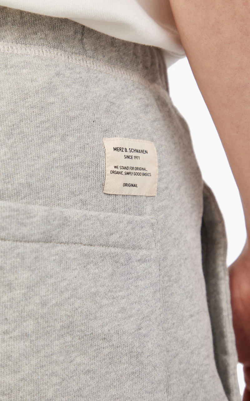 Merz b. Schwanen SPS05 Sweat Shorts Grey Melange - Image 7