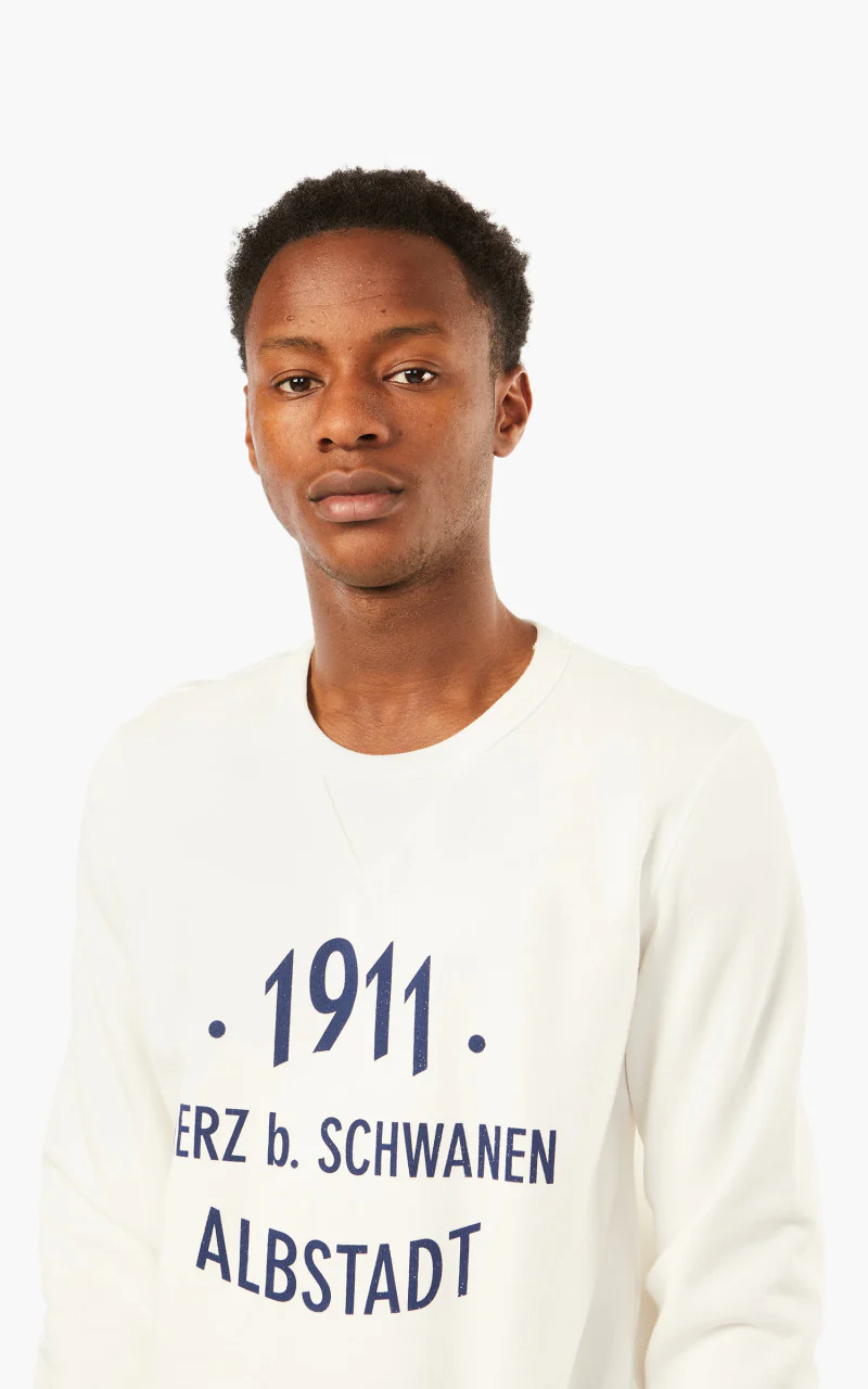 Merz b. Schwanen TR348 Sweatshirt White - Image 6