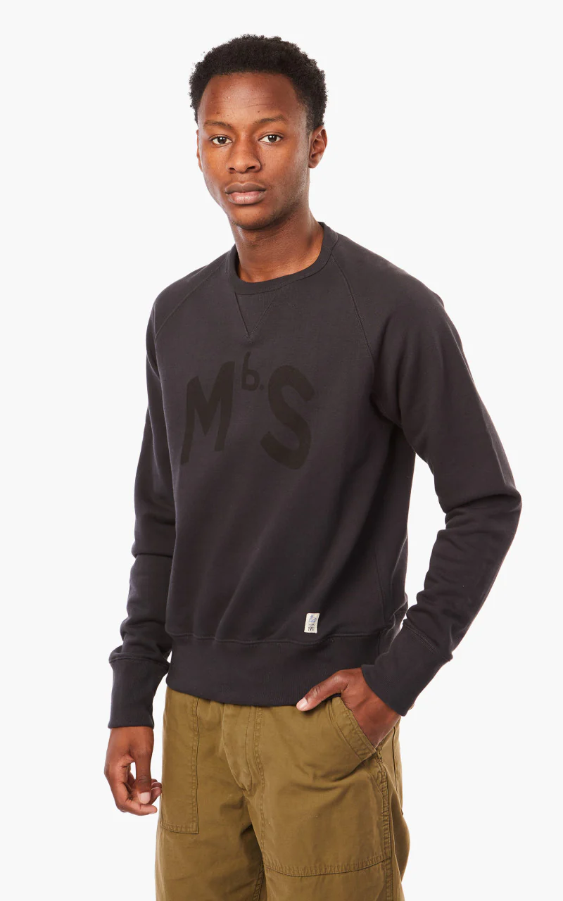 Merz b. Schwanen TR349 Good Training Sweatshirt Charcoal/Black - Image 2