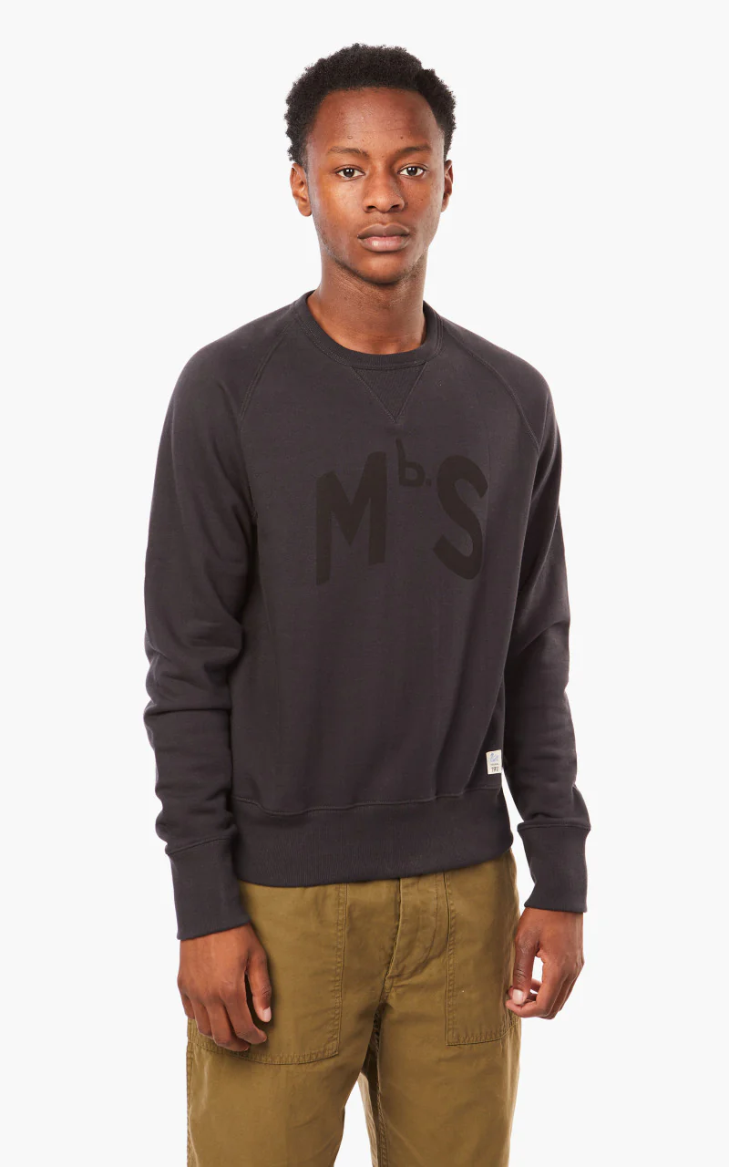 Merz b. Schwanen TR349 Good Training Sweatshirt Charcoal/Black - Image 5