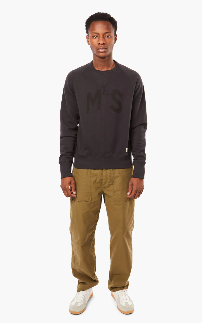 Merz b. Schwanen TR349 Good Training Sweatshirt Charcoal/Black - Image 6