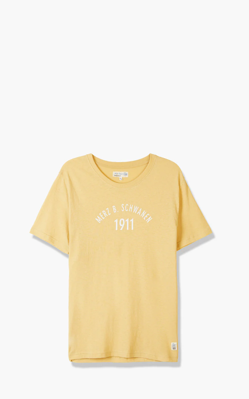 Merz b. Schwanen TRCT40 Crew Neck Print Tee Corn
