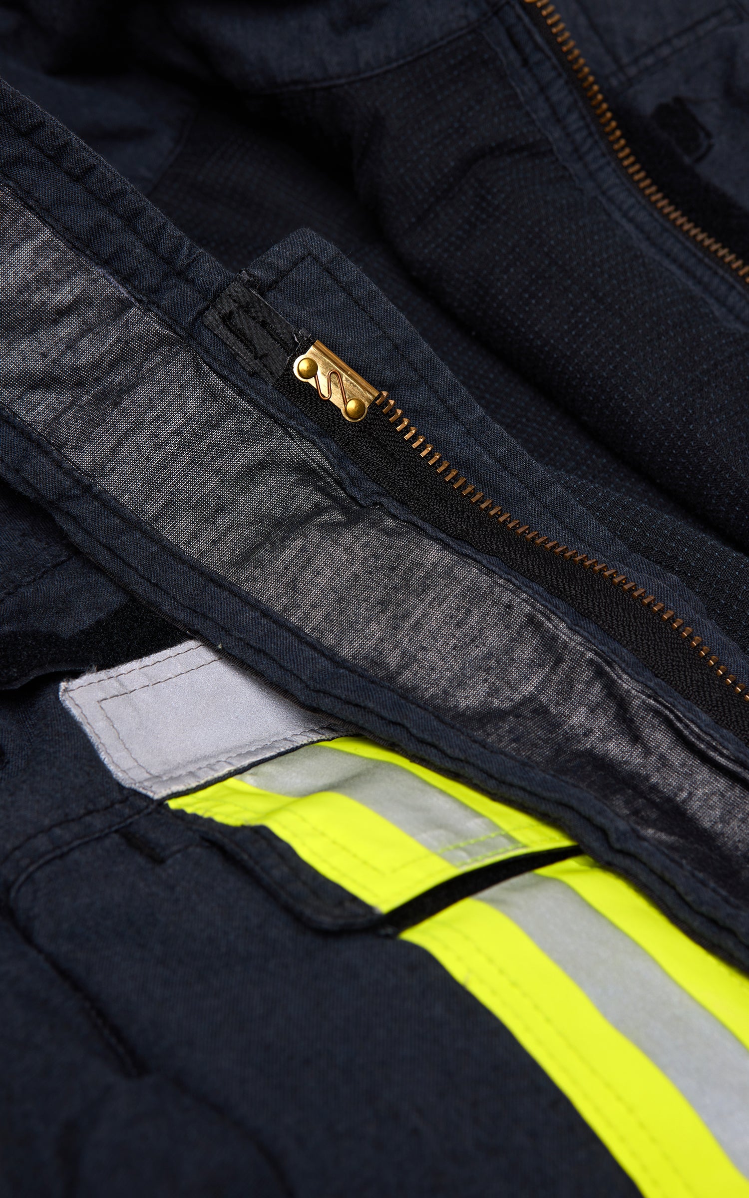 Military Surplus BW Fire Department Protective Jacket GORE-TEX® Used Dark Blue - Image 3