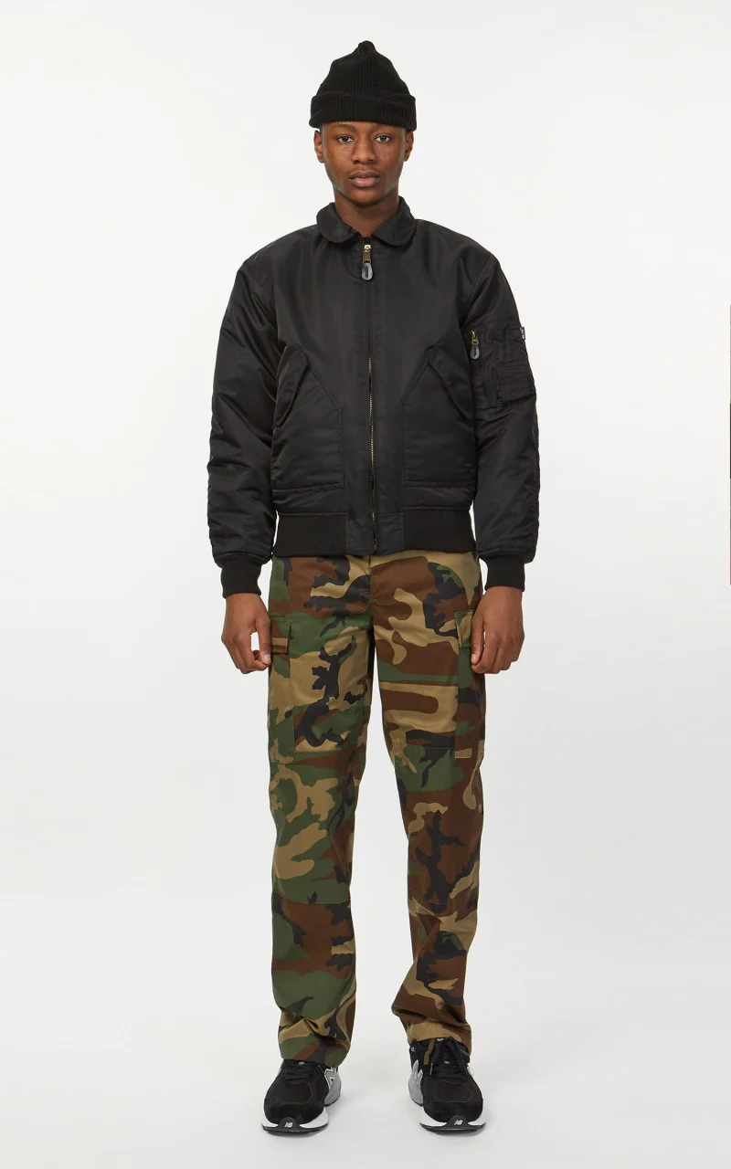 Military Surplus CWU US Flight Jacket Black - Image 3