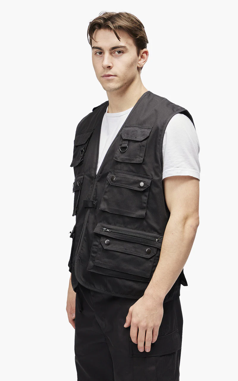 Military Surplus Hunting Vest Black - Image 4