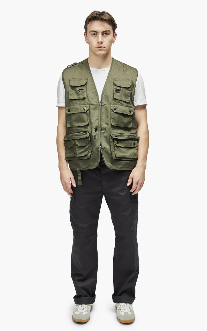 Military Surplus Hunting Vest Olive - Image 2
