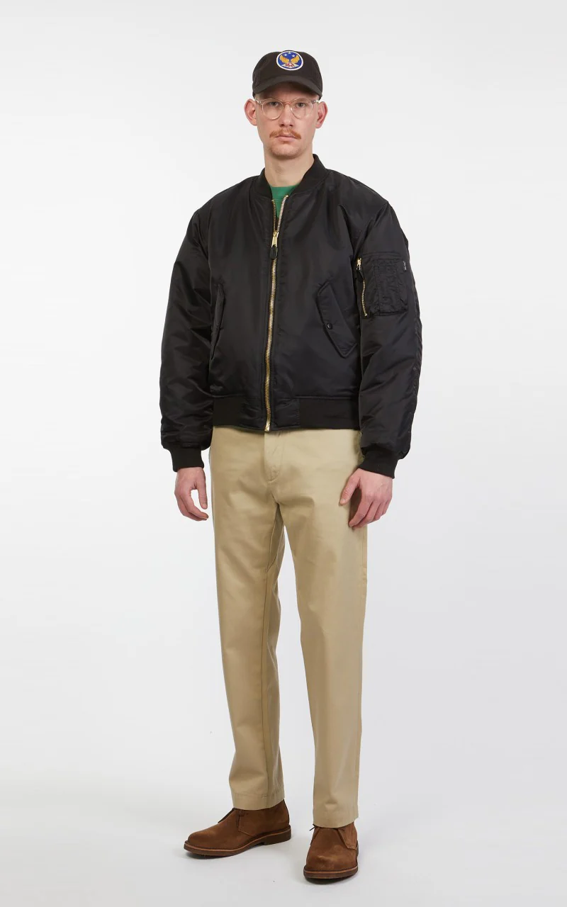 Military Surplus MA-1 US Flight Jacket Black - Image 3
