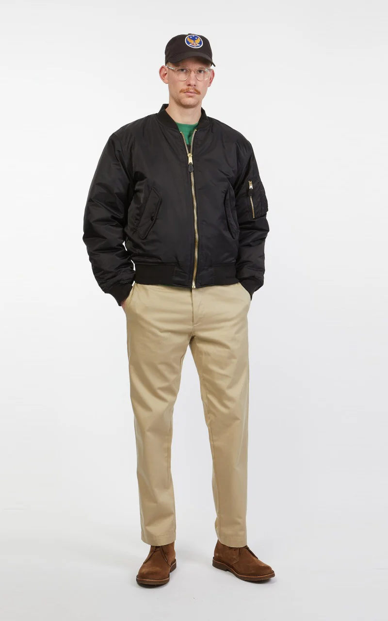 Military Surplus MA-1 US Flight Jacket Black - Image 4