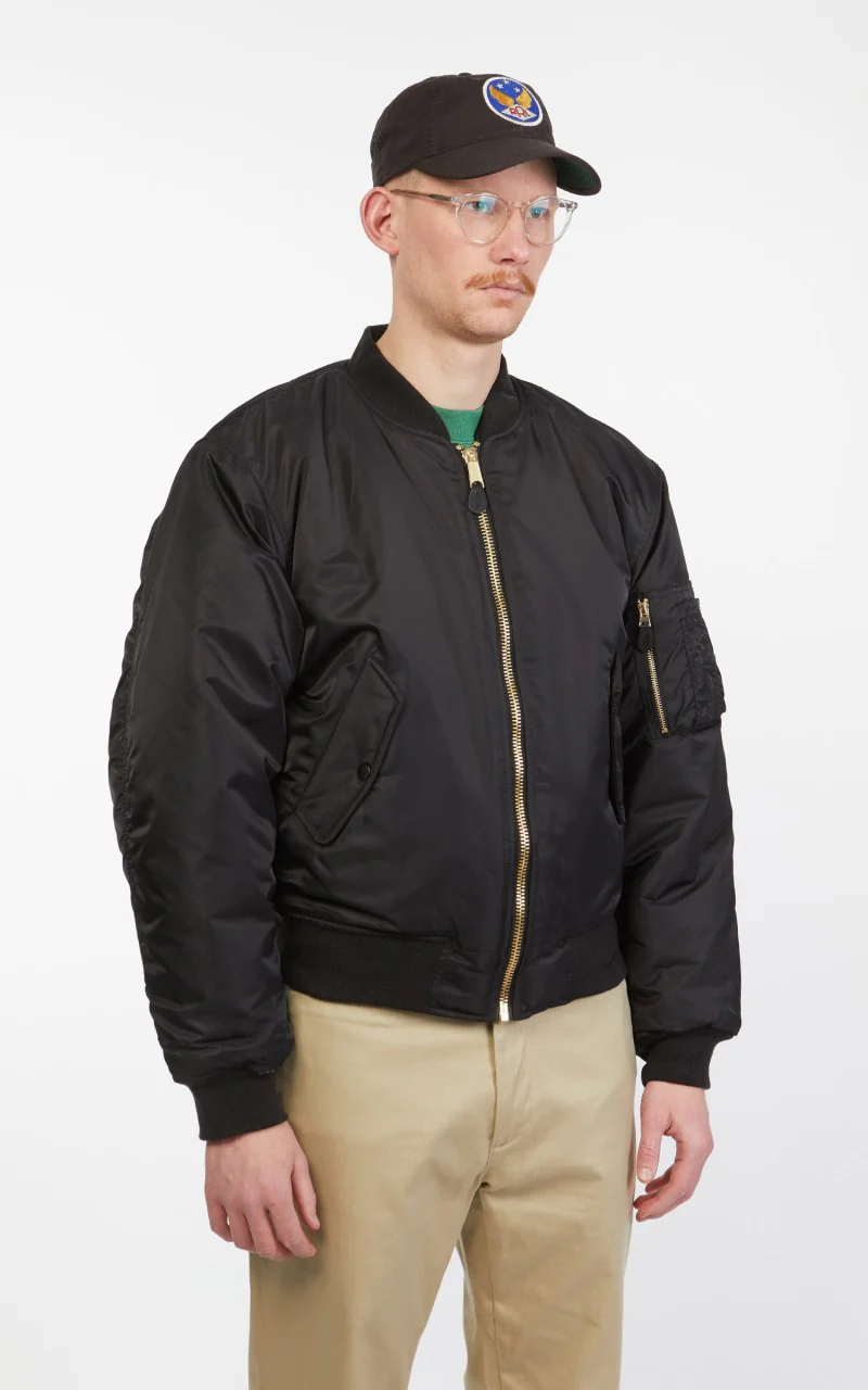 Military Surplus MA-1 US Flight Jacket Black - Image 6