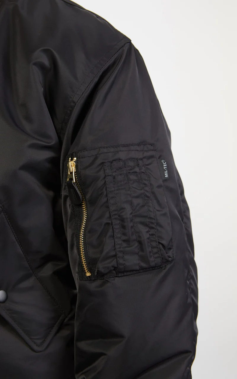 Military Surplus MA-1 US Flight Jacket Black - Image 9