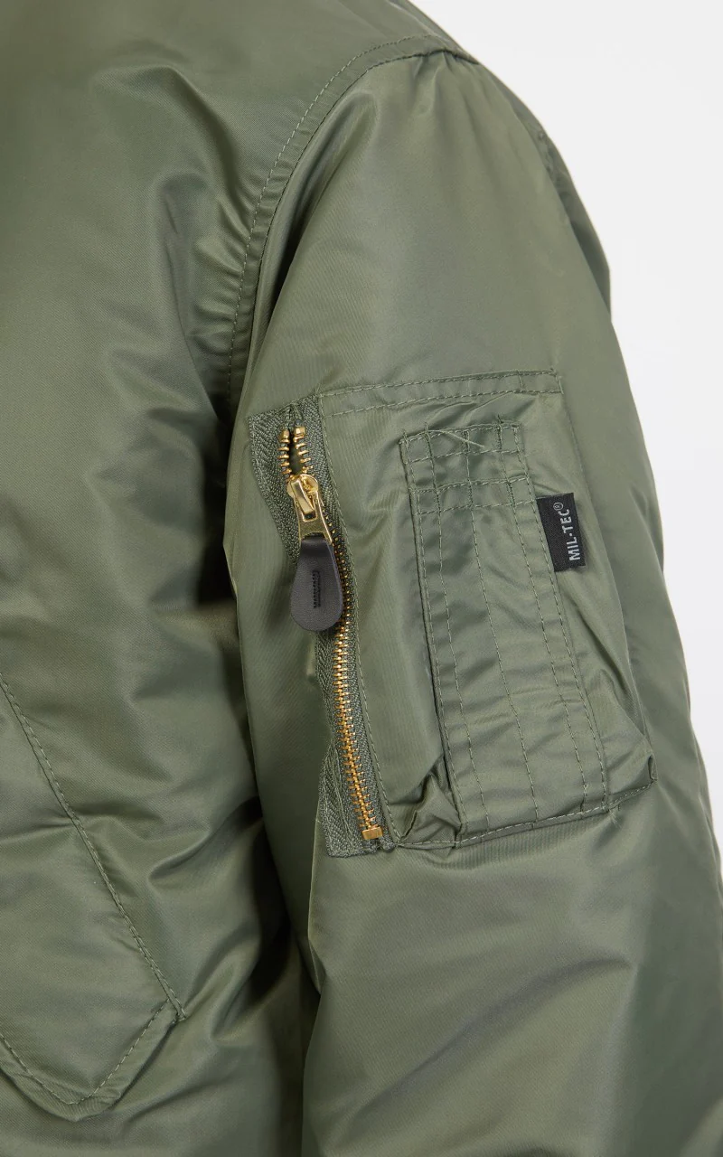 Military Surplus MA-1 US Flight Jacket Olive - Image 9