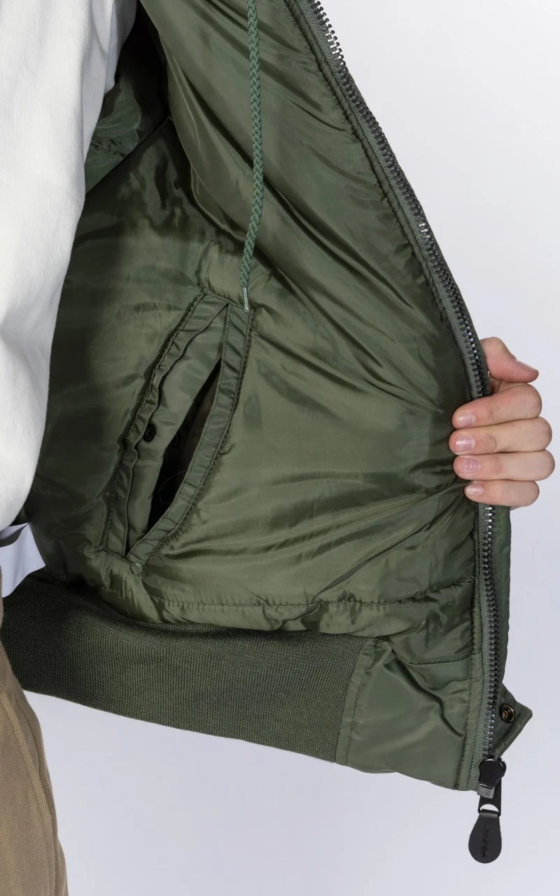 Military Surplus N2B US Flight Jacket Olive - Image 11