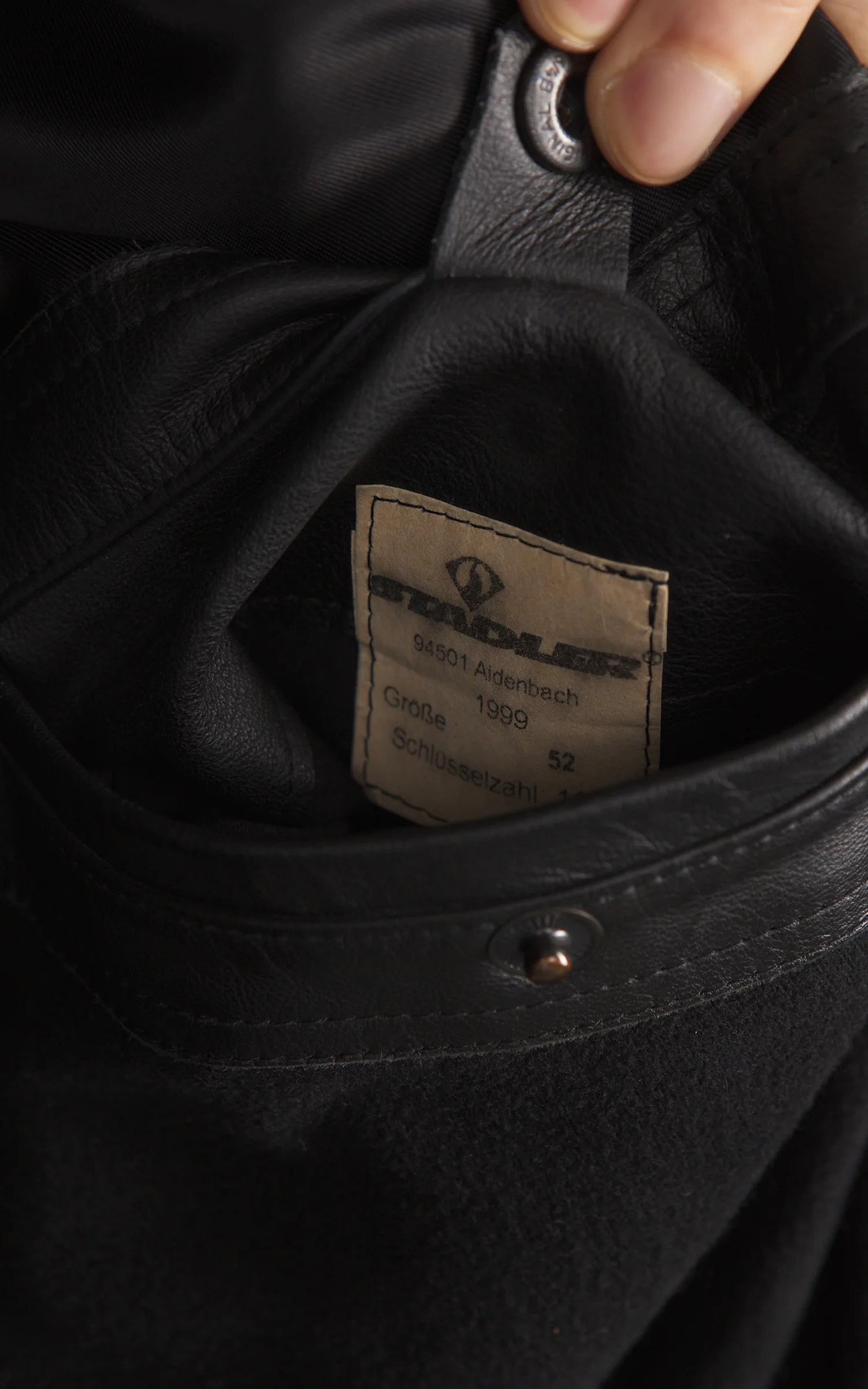 Military Surplus Polizei Leather Jacket Black - Image 7
