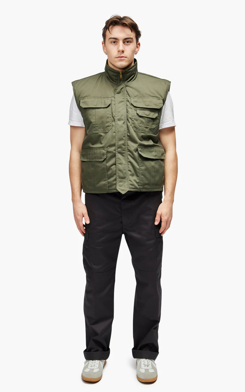 Military Surplus Ranger Vest Padded Olive - Image 2