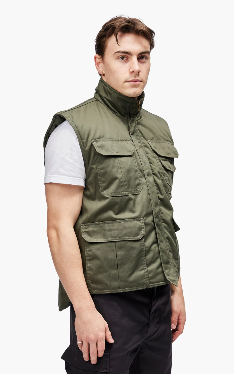 Military Surplus Ranger Vest Padded Olive - Image 6