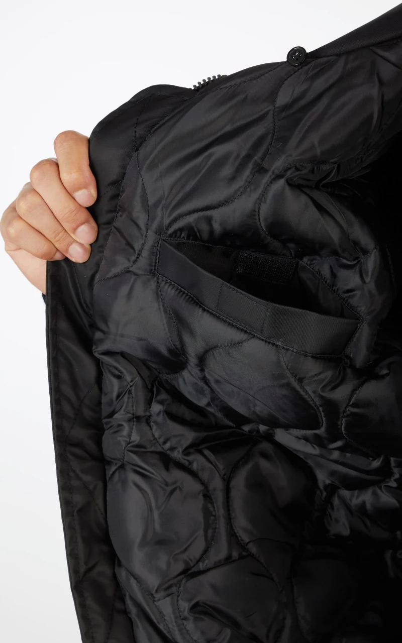Military Surplus SWAT CWU US Fur Collar Flight Jacket Black - Image 9