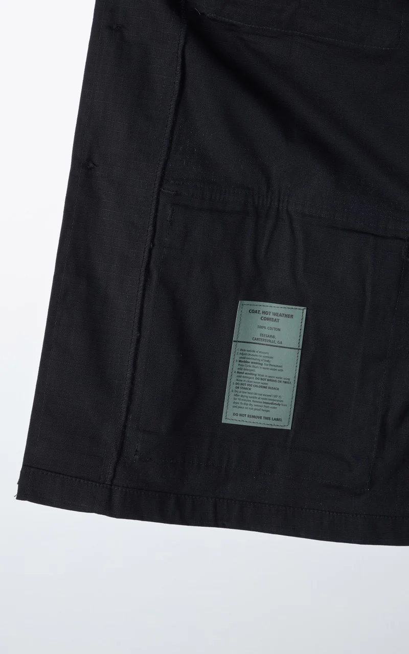 Military Surplus US BDU Field Jacket Ripstop Black - Image 10