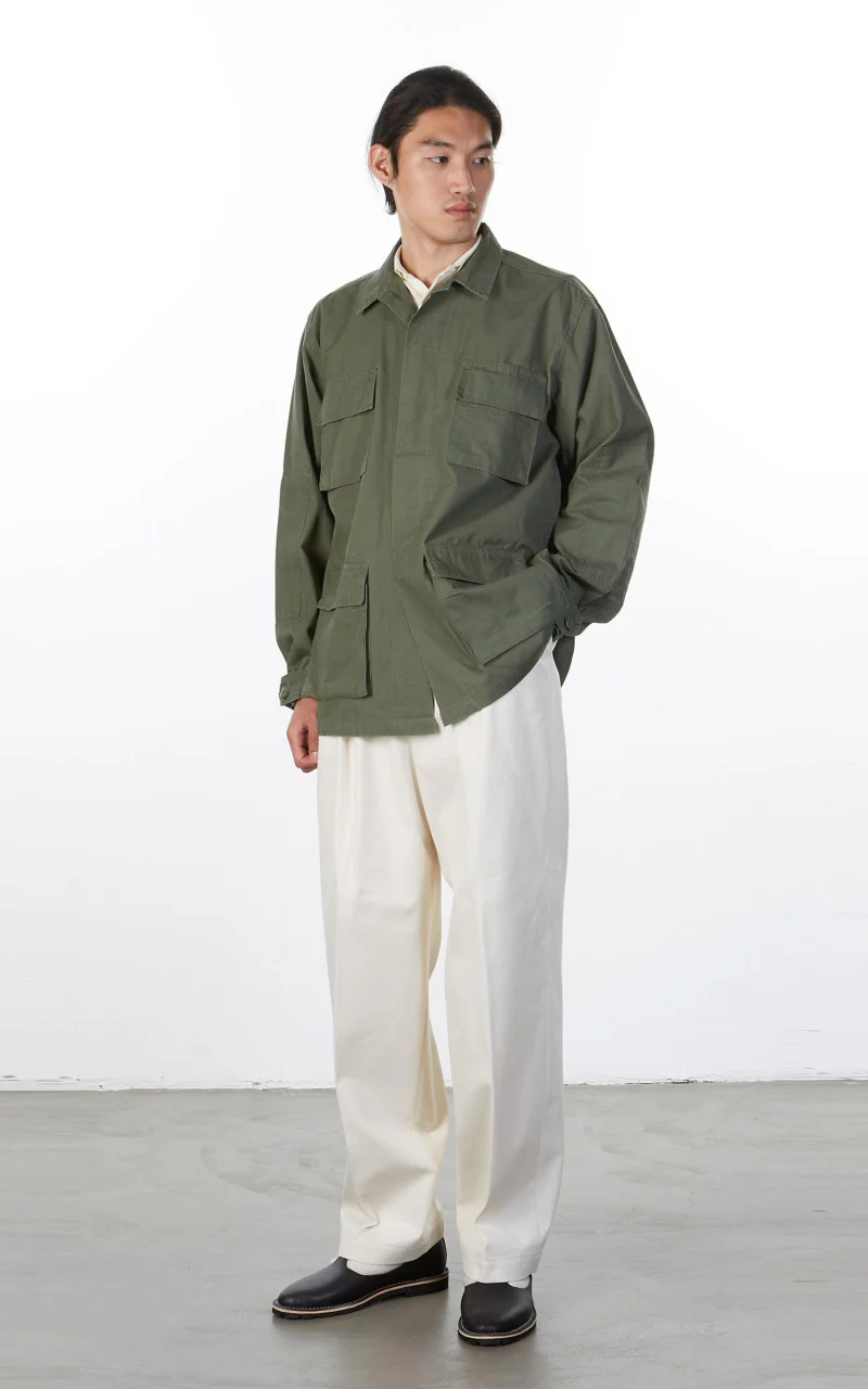Military Surplus US BDU Field Jacket Ripstop Olive - Image 5