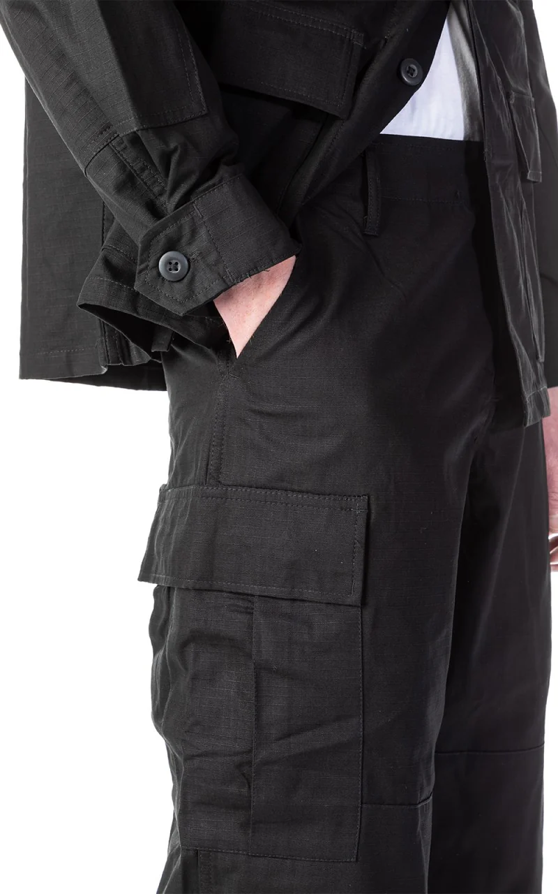 Military Surplus US BDU Field Pant Ripstop Black - Image 6