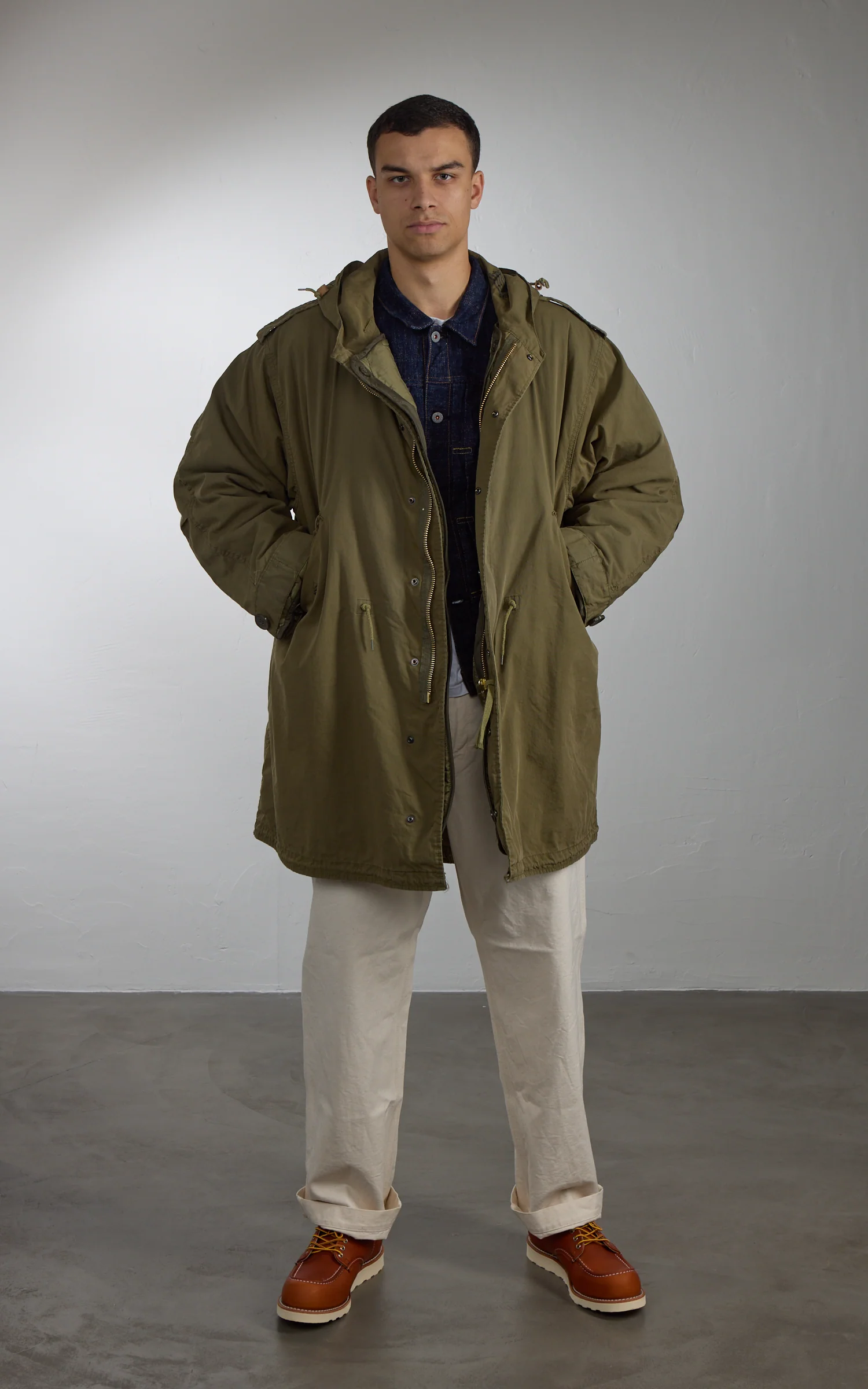 Military Surplus US M51 Fishtail Parka "O-Bleached" Olive 140FAHRENHEIT - Image 7