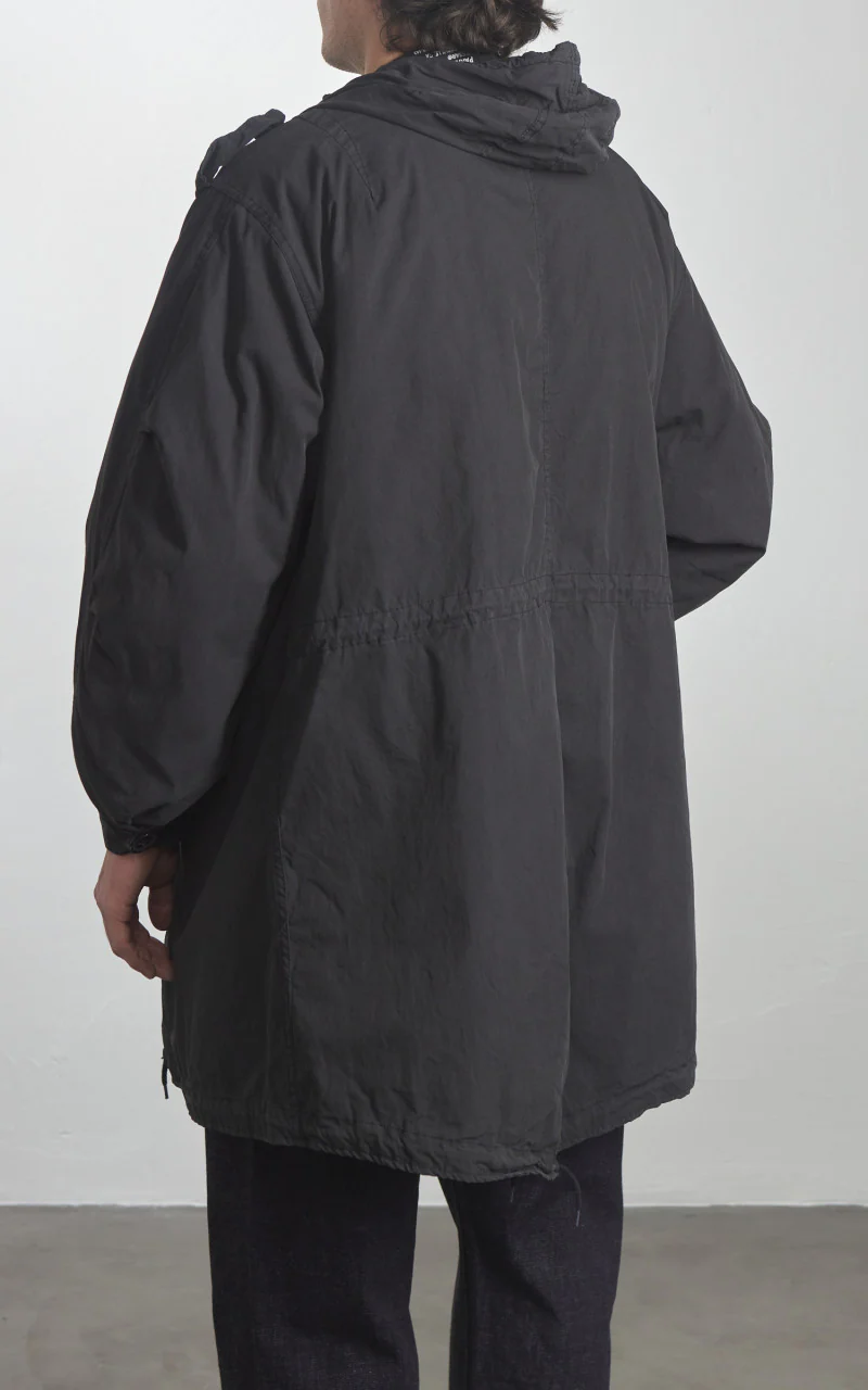 Military Surplus US M51 Fishtail Parka Vintage Washed Black - Image 4