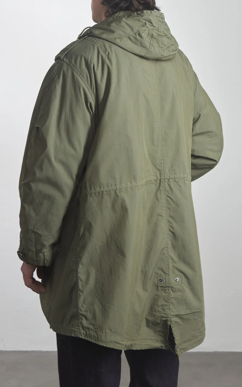 Military Surplus US M51 Fishtail Parka Vintage Washed Olive - Image 4