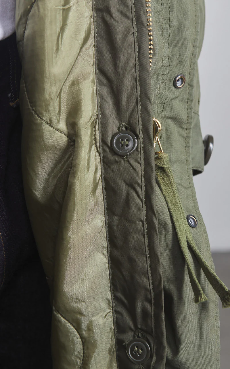 Military Surplus US M51 Fishtail Parka Vintage Washed Olive - Image 7