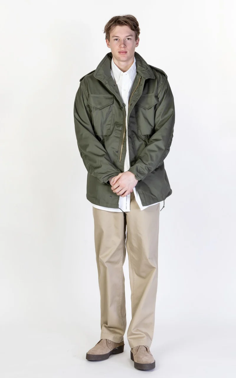 Military Surplus US M65 Field Jacket Olive Drab - Image 3