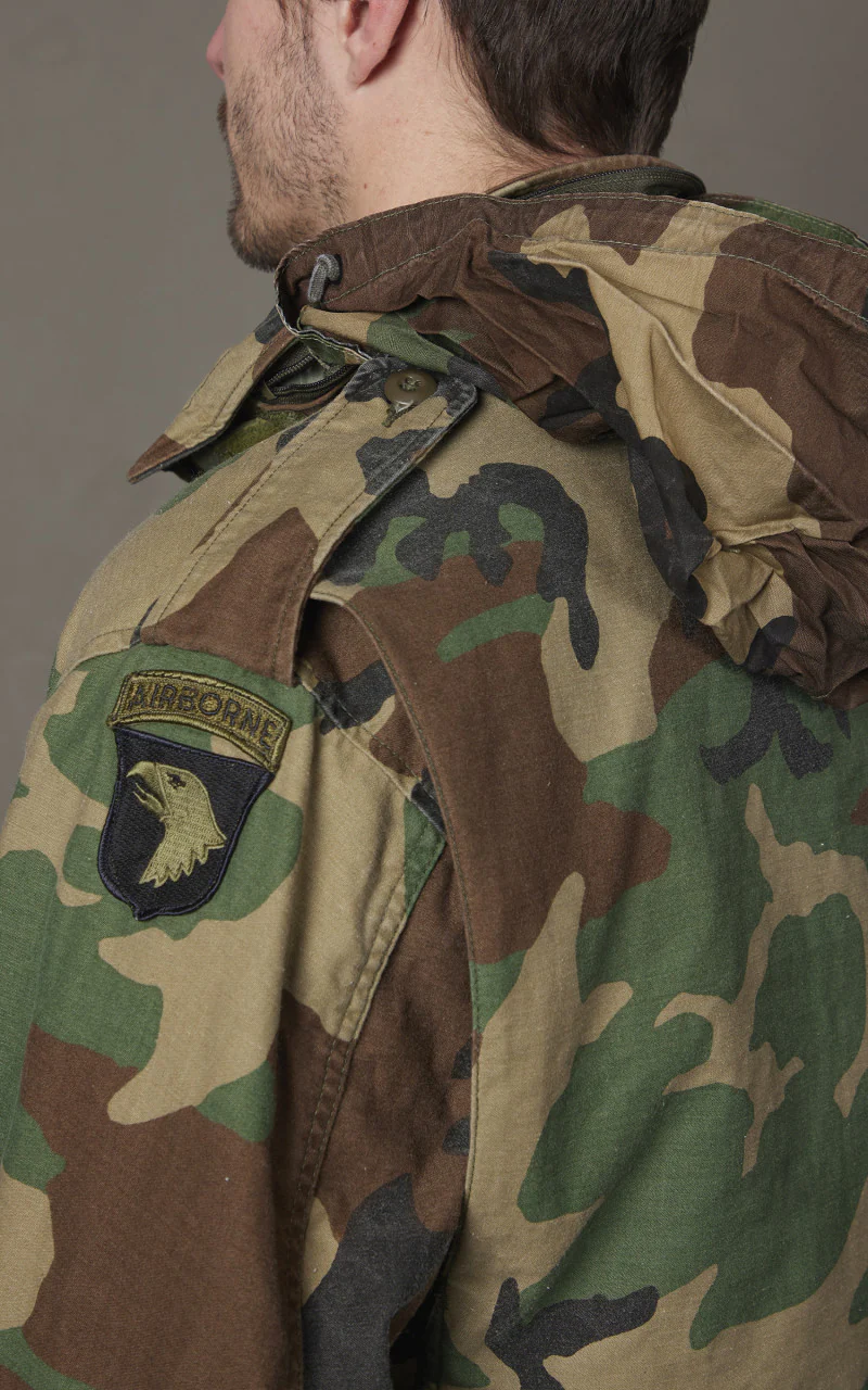 Military Surplus Vintage M-65 US Field Jacket Woodland - Image 10